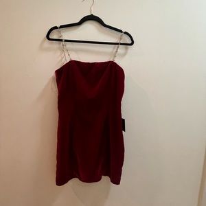 Lulus velvet mini dress